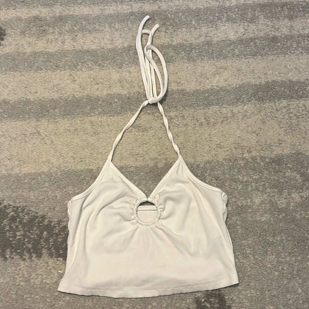 Halter tank top from Shein. Size small (4), white